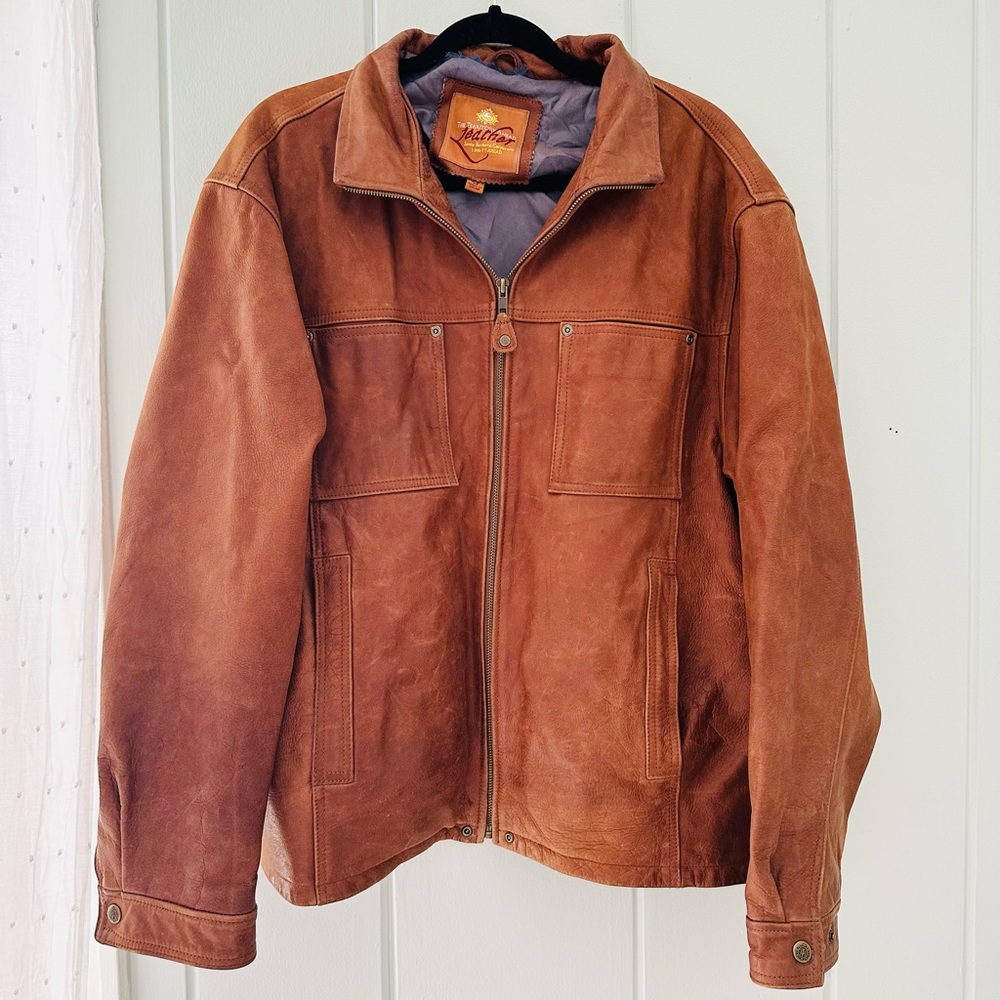 Vintage Territory Ahead Genuine Brown Leather Jacket / Medium / Used